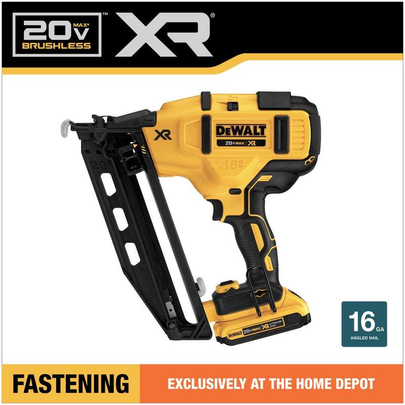 DEWALT 20V MAX XR 16-Gauge Electric Cordless Angled Finishing Nailer Kit - DCN660D1

Kit de clavadora angular inalámbrica eléctrica DEWALT 20V MAX XR de calibre 16 - DCN660D1