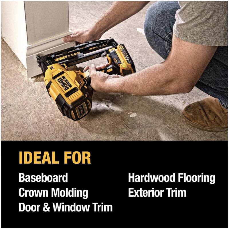 DEWALT 20V MAX XR 16-Gauge Electric Cordless Angled Finishing Nailer Kit - DCN660D1

Kit de clavadora angular inalámbrica eléctrica DEWALT 20V MAX XR de calibre 16 - DCN660D1