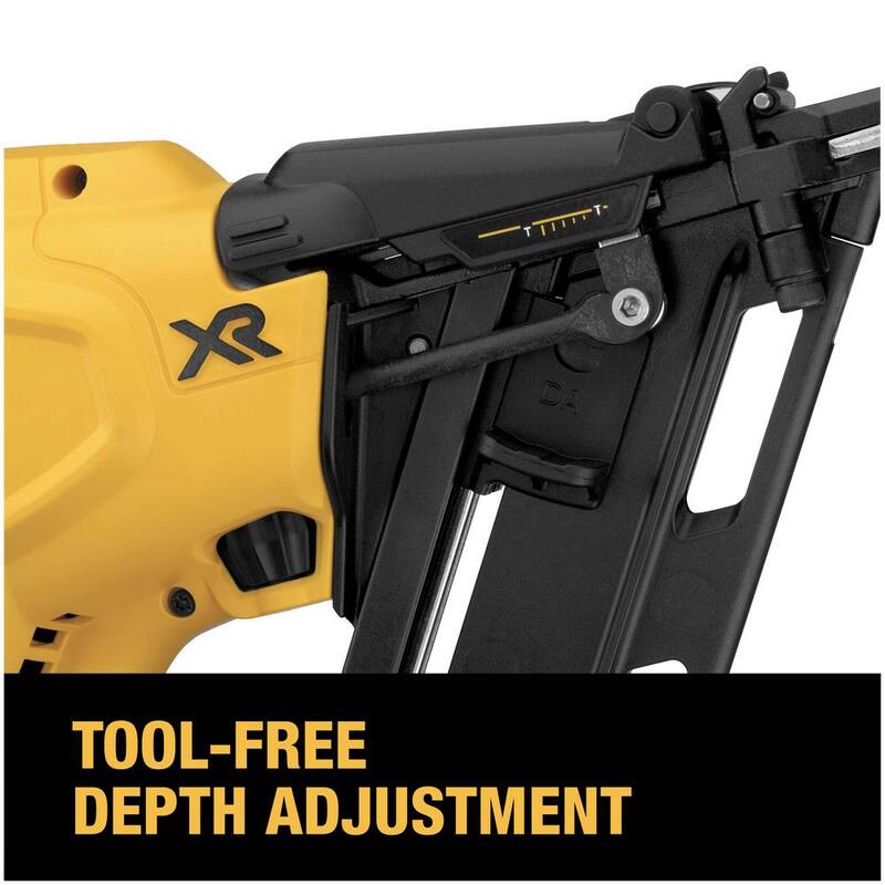 DEWALT 20V MAX XR Clavadora de acabado inalámbrica de 15 gauges de iones de litio - DCN650D1