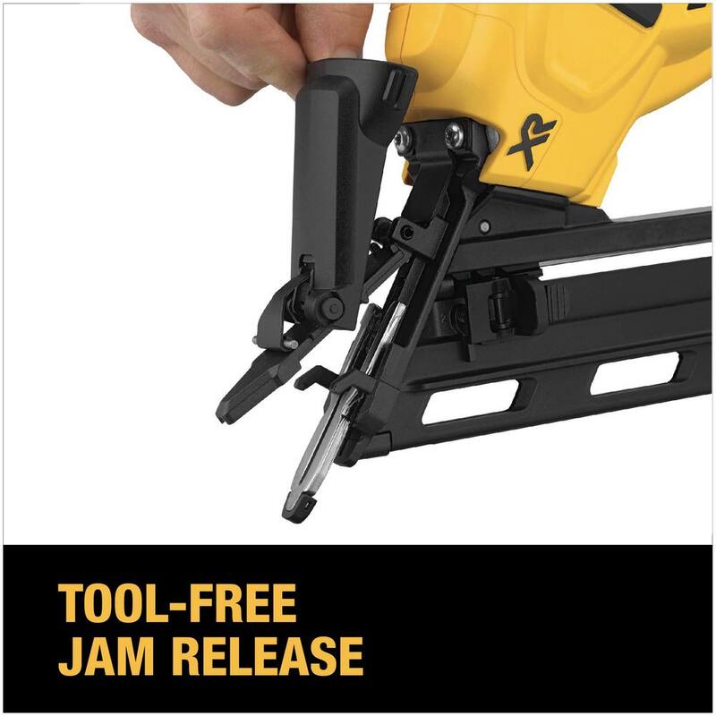 DEWALT 20V MAX XR Clavadora de acabado inalámbrica de 15 gauges de iones de litio - DCN650D1