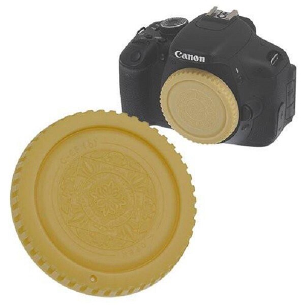 Fotodiox Designer Body Cap for Nikon F-Mount Camera, Gold - CAP-BODY-NIKON-GOLD