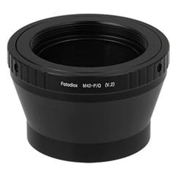 Fotodiox Lens Mount Adapter - M42 Type 2 Screw Mount SLR Lens To Pentax Q Mount Mirrorless Camera Bodies - M42-PQ-V2