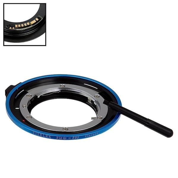Fotodiox Lens Mount Cine Adapter with Nikon SLR Camera Body - NIKG-EOS-CINE-PRO-FC10