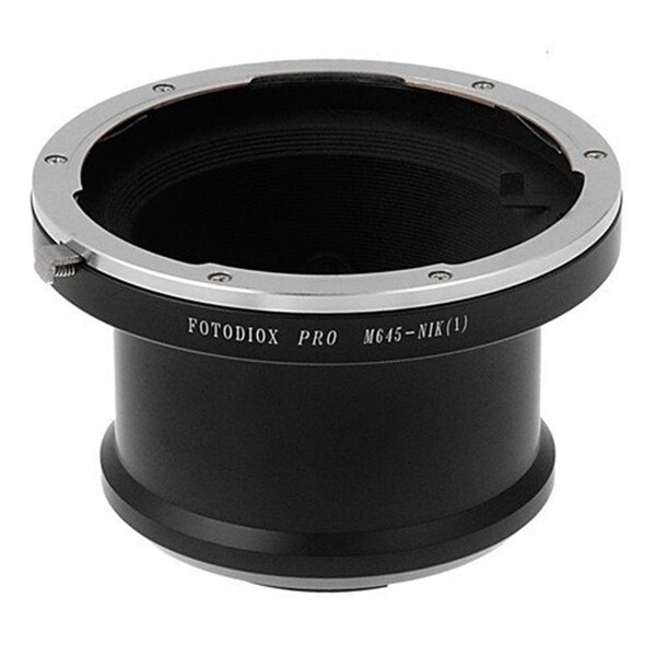 Fotodiox Pro Lens Mount Adapter - Mamiya 645 Mount SLR Lens To Nikon 1-Series Mirrorless Camera Body - M645-N1-PRO