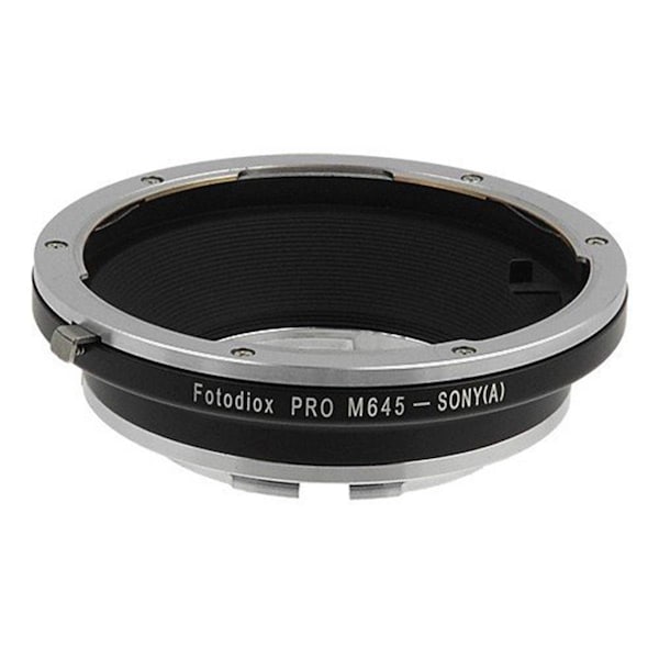 Fotodiox Pro Lens Mount Adapter - Mamiya 645 Mount Lenses To Sony Alpha A-Mount SLR Camera Body - M645-SNYA-PRO