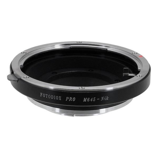 Fotodiox Pro Lens Mount Adapter - Mamiya 645 Mount Lenses To Nikon F Mount SLR Camera Body - M645-NIKF-PRO