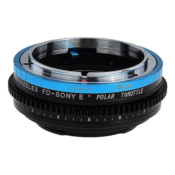 Fotodiox Vizelex Polar Throttle Lens Mount Adapter, Nikon Nikkor F Mount G-Type D-SLR Lens to Micro 4 by 3 - NIKG-MFT-P-PLRTHRTL