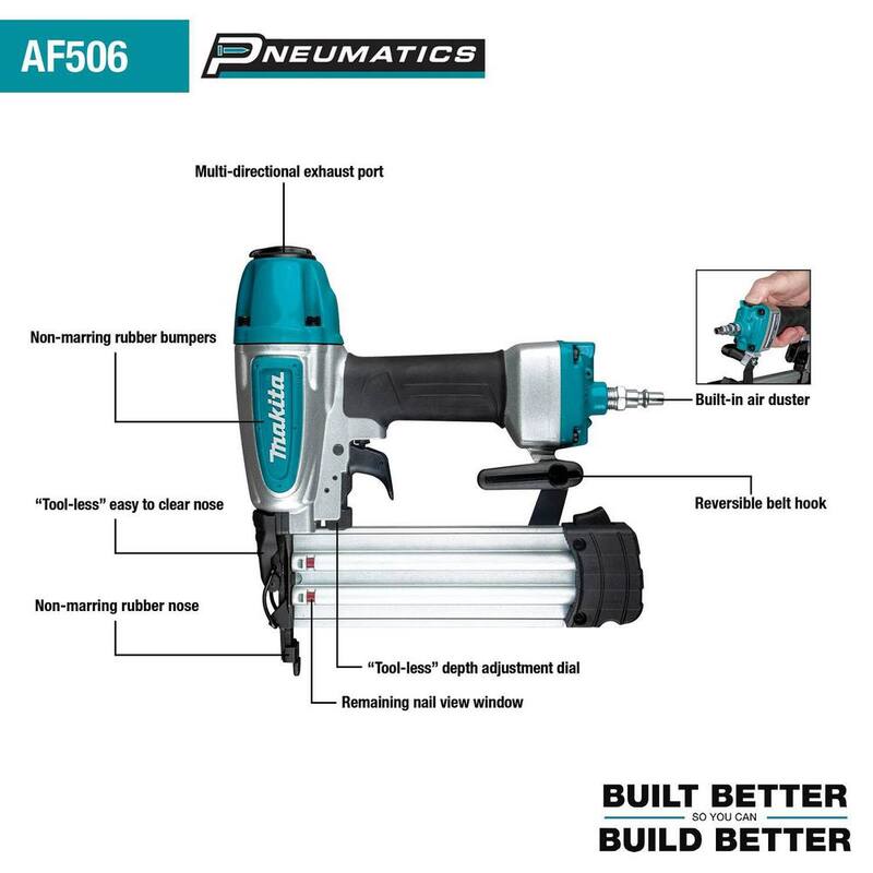 Makita Clavadora neumática de calibre 18 de 2 pulgadas - AF506