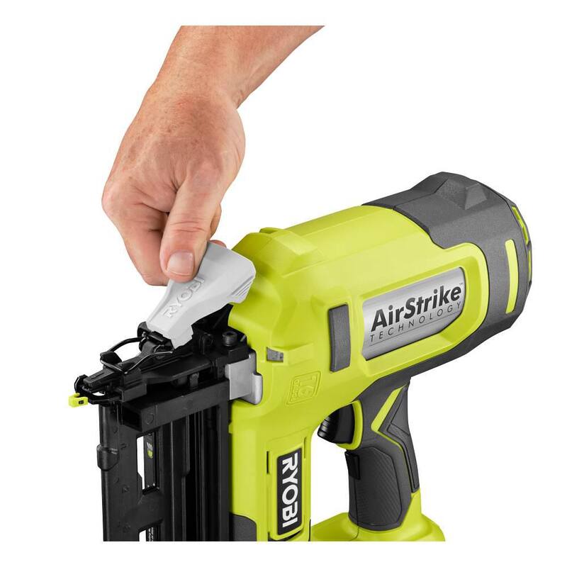 RYOBI ONE+ 18V Clavadora inalámbrica AirStrike de calibre 16 con batería de 2.0 Ah - P326-PBP006