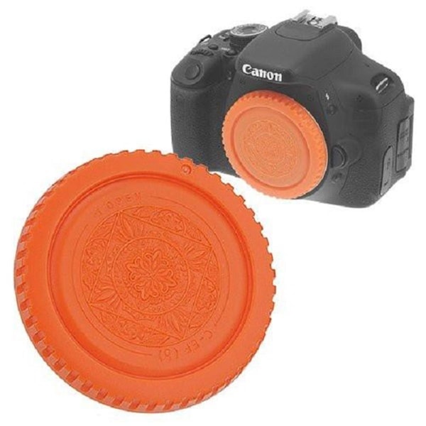 Fotodiox Designer Body Cap for Nikon F-Mount Camera, Orange - CAP-BODY-NIKON-ORANGE