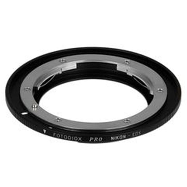 Fotodiox Pro Lens Mount Adapter - Nikon Nikkor F Mount D-SLR Lens To Canon EOS Mount SLR Camera Body - NIKF-EOS-PRO