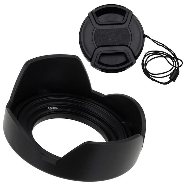 Fotodiox 14-42 mm Reversible Lens Hood Kit for Lumix G Vario - RVRSHOOD-46-52-CAP