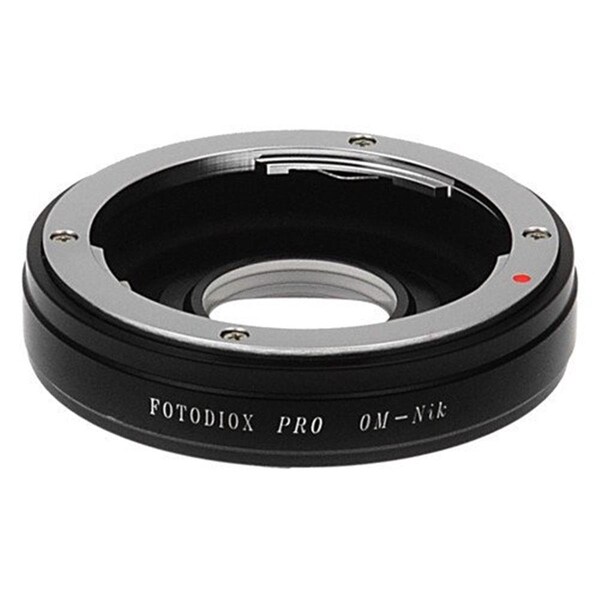 Fotodiox Pro Lens Mount Adapter - Olympus Zuiko 35 mm SLR Lens To Nikon F Mount SLR Camera Body - OM35-NIKF-PRO