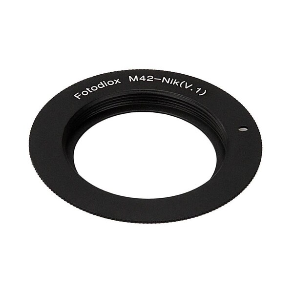 Fotodiox Lens Mount Adapter for M42 Type 2 Screw Mount SLR to Nikon F Mount - M42-NIKF-V2