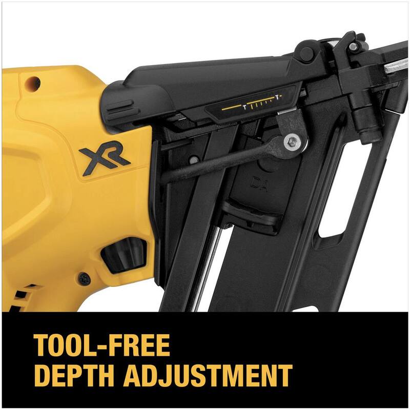 Clavadora angular inalámbrica DEWALT 20V MAX XR de 15 calibres con batería compacta de iones de litio de 20V MAX 4.0Ah - DCN650BWDCB240
