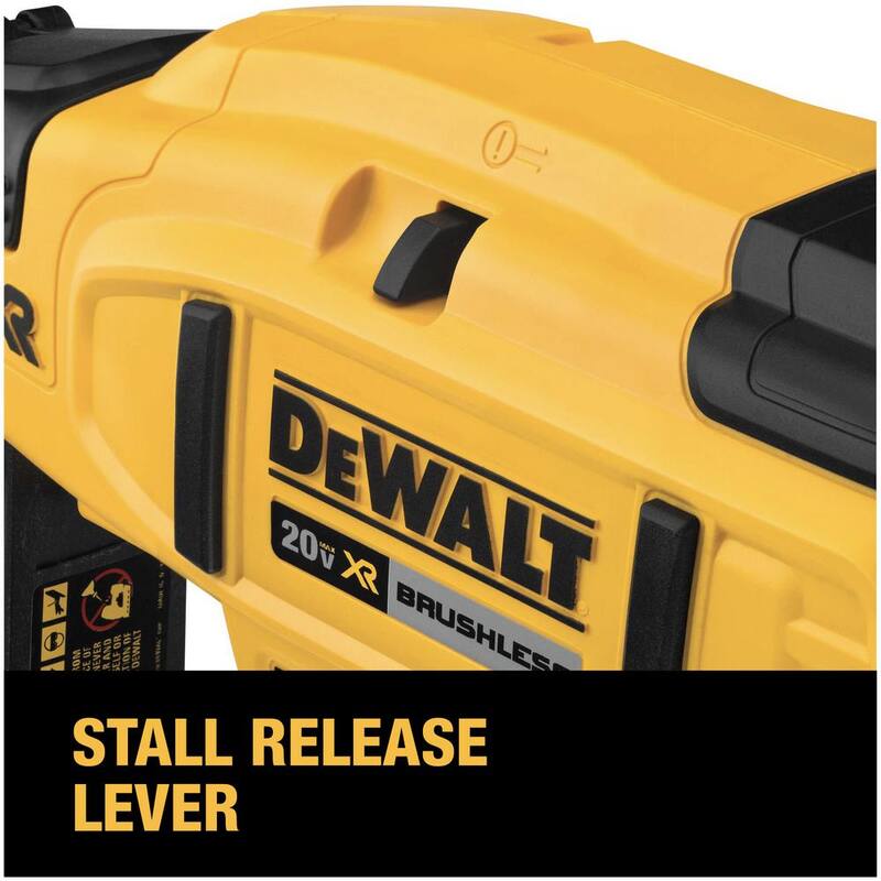 DEWALT 20V MAX XR 16-Gauge Lithium-Ion Clavador inalámbrico sin escobillas con Paquete de batería de iones de litio compacto de 20V MAX 4.0Ah - DCN662BWDCB240