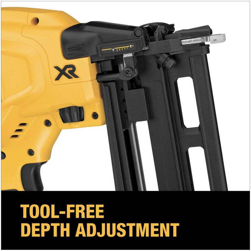 DEWALT 20V MAX XR 16-Gauge Lithium-Ion Clavador inalámbrico sin escobillas con Paquete de batería de iones de litio compacto de 20V MAX 4.0Ah - DCN662BWDCB240