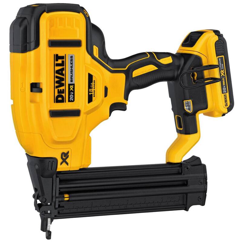 DEWALT 20V MAX XR Lithium-Ion 15-Gauge Cordless Finish Nailer y 18-Gauge Brad Nailer (Herramientas únicamente) - DCN650B680B.
