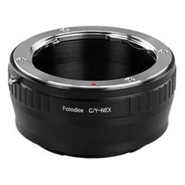 Fotodiox Lens Mount Adapter - Contax-Yashica SLR Lens To Sony Alpha E-Mount Mirrorless Camera Body - CY-SNYE
