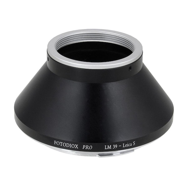 Fotodiox Pro Lens Mount Adapter - M39-L39 Visoflex SLR Screw Mount Lens To to Leica S Mount DSLR Camera Body - M39-VISO-LS-PRO