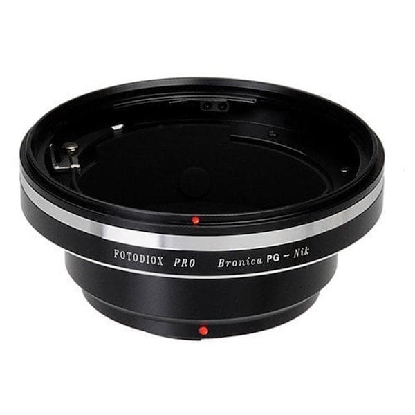 Fotodiox Pro Lens Mount Adapter - Bronica GS-1 Mount SLR Lenses To Nikon F Mount SLR Camera Body - PG-NIKF-PRO