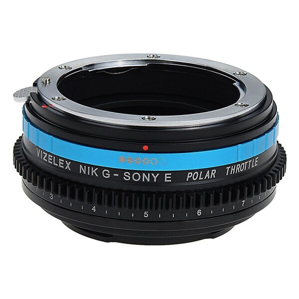 Fotodiox Vizelex Polar Throttle Lens Mount Adapter - Minolta MD-Type D-SLR Lens to Sony Alpha E-Mount - MD-SNYE-P-PLRTHRTL