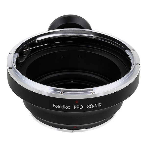 Fotodiox Pro Lens Mount Adapter - Bronica SQ Mount Lens To Nikon F Mount SLR Camera Body - SQ-NIKF-PRO