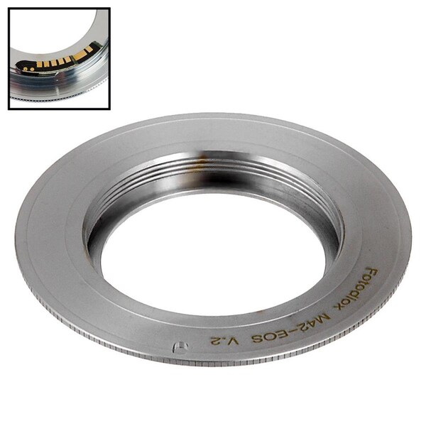 Fotodiox Lens Mount Adapter with SLR Lens to Canon EOS - M42-EOS-PRO-V2-FC10