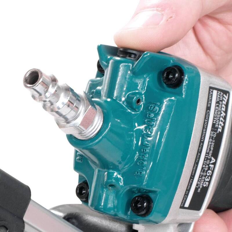 Clavadora de acabado angular de calibre 15 de Makita de 2-1/2 pulgadas de aire comprimido - AF635