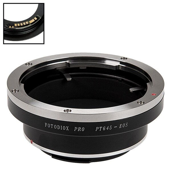 Fotodiox Lens Mount Adapter with Pentax 645 SLR Lens to Canon EOS SLR Camera Body - P645-EOS-PRO-FC10
