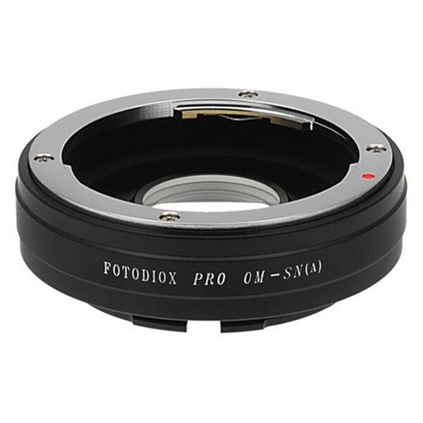 Fotodiox Pro Lens Mount Adapter - Olympus Zuiko 35 mm SLR Lens To Sony Alpha A-Mount SLR Camera Body - OM35-SNYA-PRO