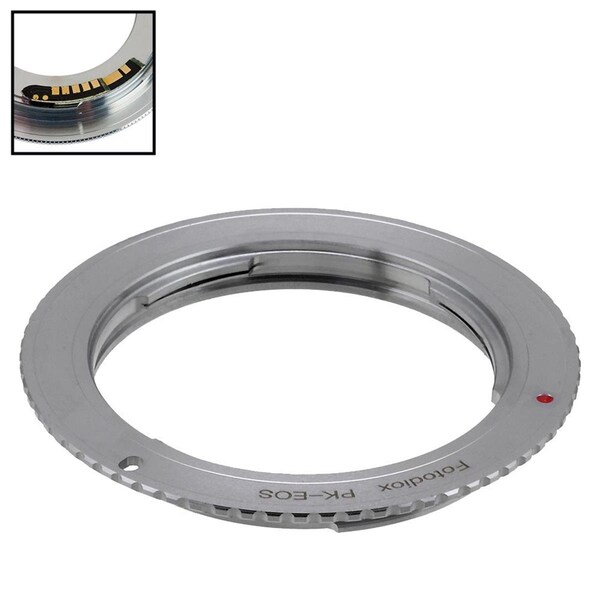 Fotodiox Lens Adapter with Pentax K Mount Lenses to Canon EOS Cameras - PK-EOS-FC10