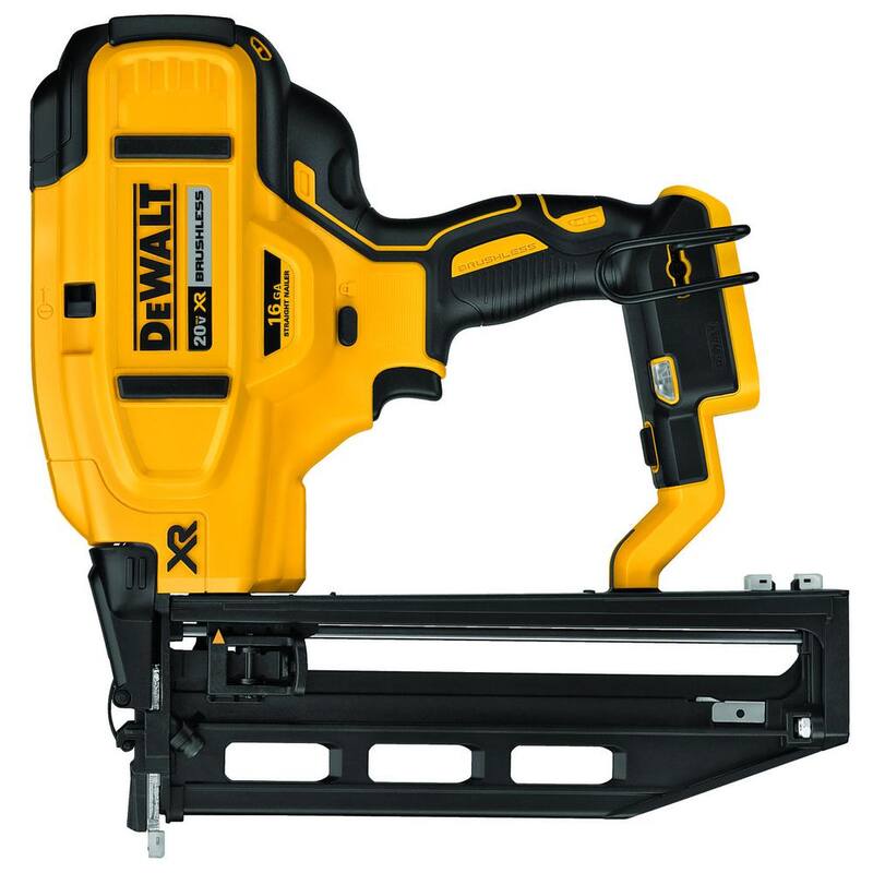 DEWALT 20V MAX XR Clavadora inalámbrica de acabado de 16 calibres de ion de litio, (1) Batería de 3.0Ah y Cargador - DCN662W230C