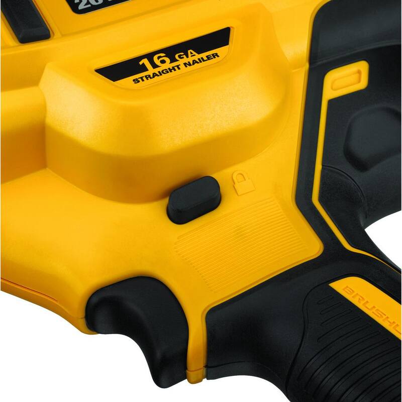 DEWALT 20V MAX XR Clavadora inalámbrica de acabado de 16 calibres de ion de litio, (1) Batería de 3.0Ah y Cargador - DCN662W230C