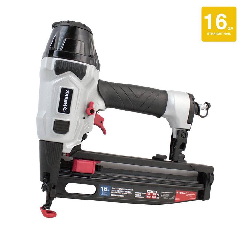 Clavadora de acabado recto de calibre 16 de 2-1/2 pulgadas Pneumatic Husky - DPFN64