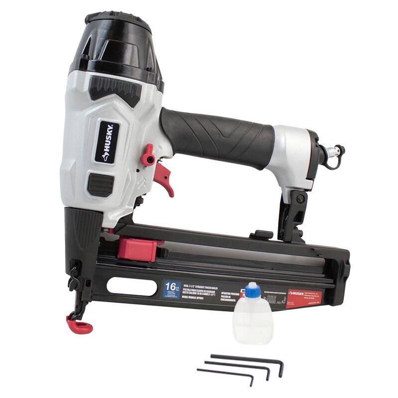 Clavadora de acabado recto de calibre 16 de 2-1/2 pulgadas Pneumatic Husky - DPFN64