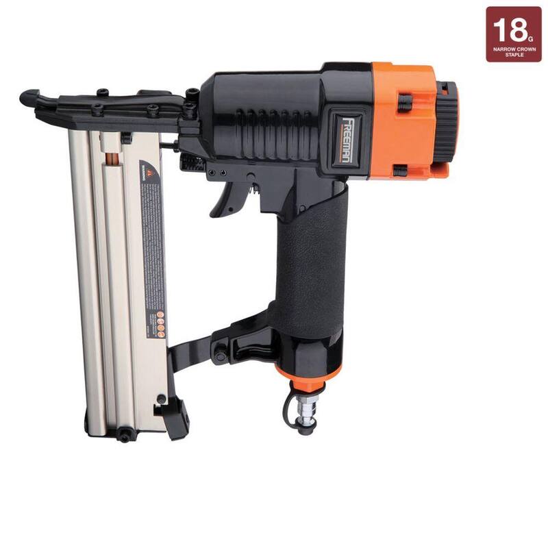 Kit combinado de clavadoras y engrapadoras neumáticas para armazones y acabados de Freeman con bolsa de lona y sujetadores (5 piezas) - P5FRFNFWSCB