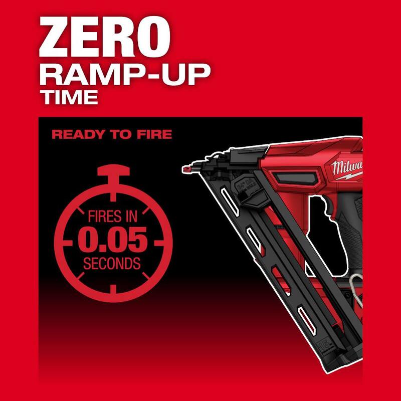 Milwaukee M18 18V Kit combinado de clavadora de acabado de calibre 15 sin escobillas y taladro de martillo/destornillador de impacto con (3) baterías y cargador - 2839-20-48-11-1820-3697