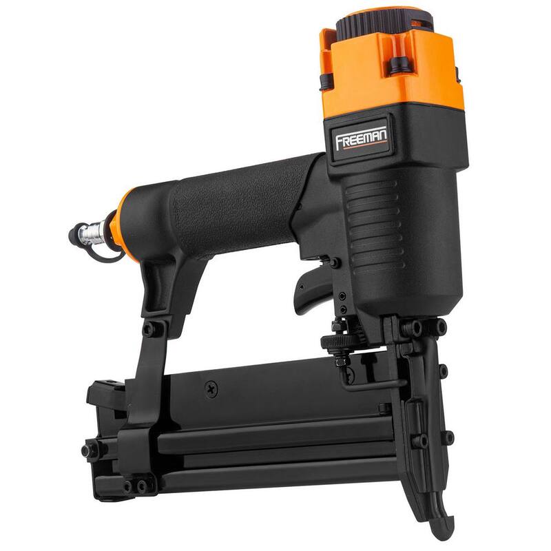 Freeman Pneumático Clavadora de Brad y grapadora de 18 calibres 2 en 1 con sujetadores (400 unidades) - P2-118GNQ