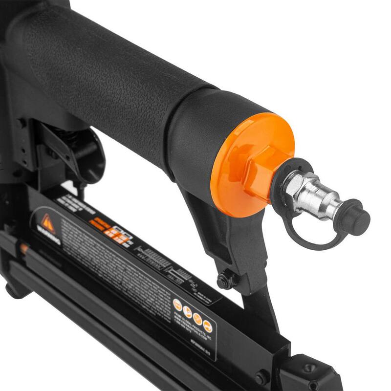 Freeman Pneumático Clavadora de Brad y grapadora de 18 calibres 2 en 1 con sujetadores (400 unidades) - P2-118GNQ