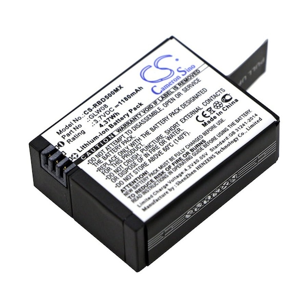 Bsc Preferred Rollei Actioncam 500 Actioncam 500 Sunrise Camera Replacement Battery - CS-RBD500MX