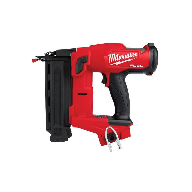 Milwaukee M18 FUEL 18-Volt Lithium-Ion Brushless Cordless Gen II Clavadora de puntillas de calibre 18 con cinta métrica magnética de cuchilla ancha de 25 ft. - 2746-20-48-22-0225M