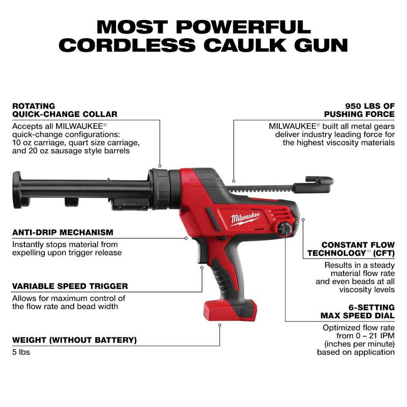 Milwaukee M18 FUEL 18-Volt Lithium-Ion Brushless Cordless Gen II 18-Gauge Brad Nailer con pistola de calafatear M18 y batería M18 CP2.0 - 2746-20-2641-20-48-11-1820