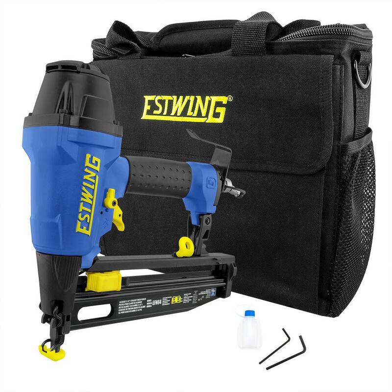 Clavadora neumática de acabado recto de calibre 16 de 2-1/2 pulgadas con bolsa de lienzo - EFN64