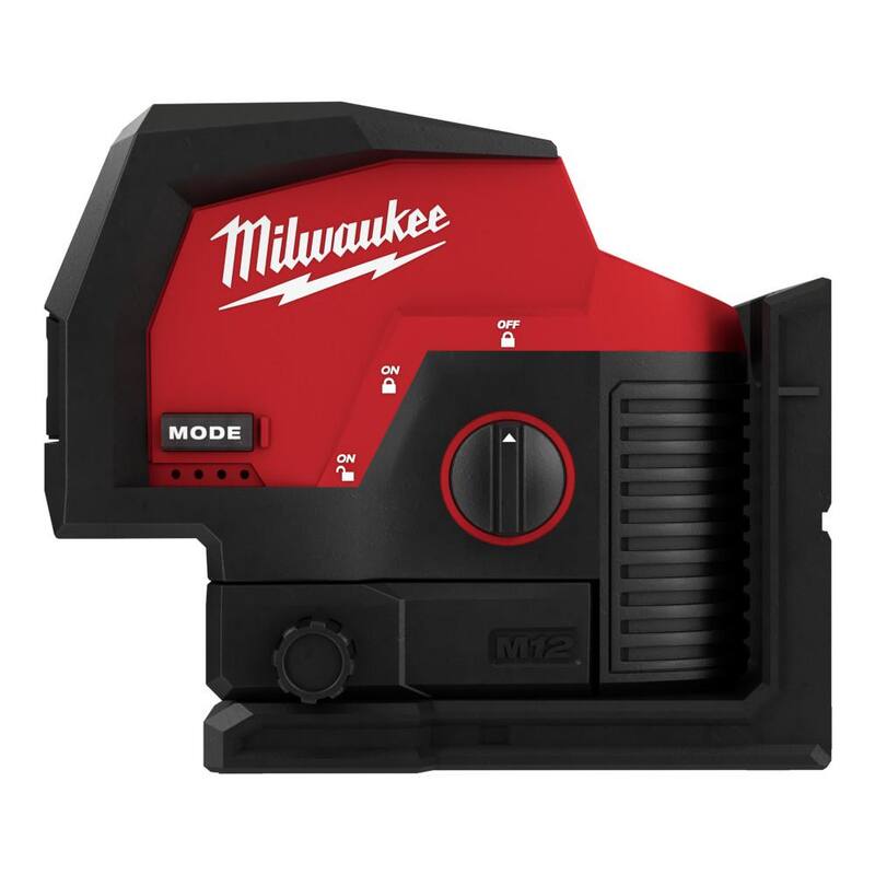 Milwaukee M18 FUEL Clavadora de clavos de calibre 18 sin escobillas inalámbrica de 18 voltios de iones de litio Gen II con láser de puntos verdes en cruz y plomada W/M12 - 2746-20-3622-20