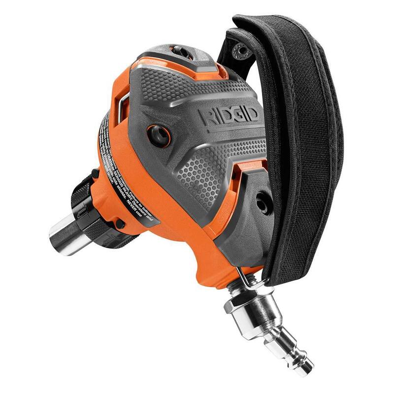Clavadora neumática de 18 calibres RIDGID de 2-1/8 pulgadas y clavadora de palma de tamaño completo de 3-1/2 pulgadas - R213BNF-R350PNF