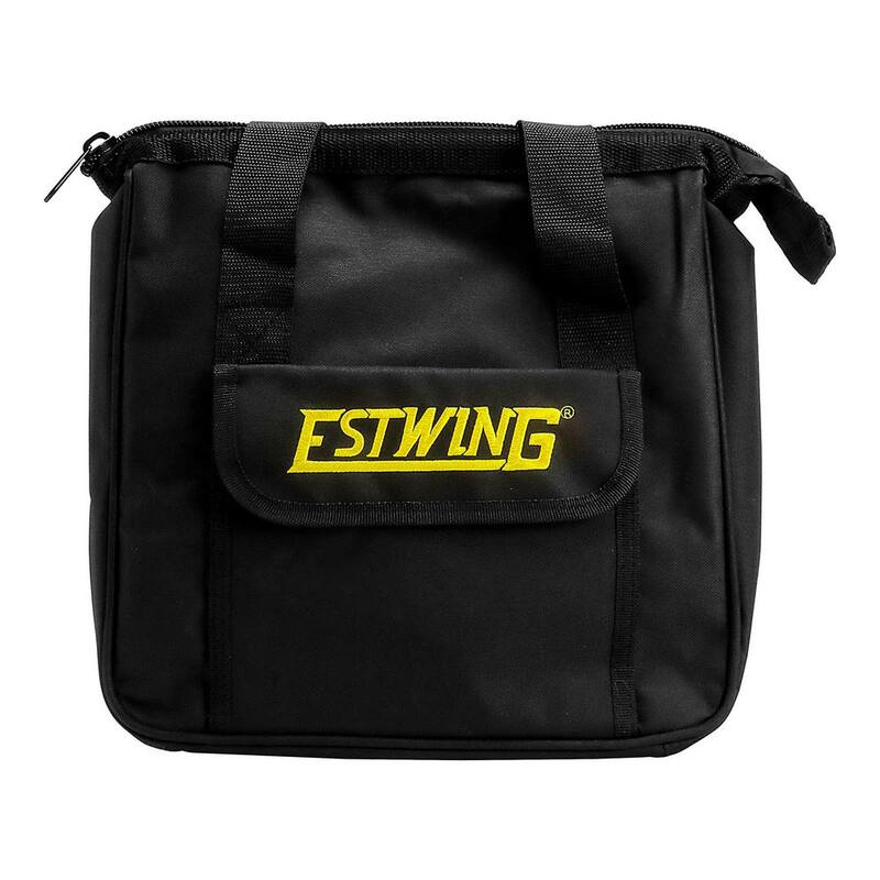 Clavadora neumática con cable de 18 calibre de 2 pulgadas de Estwing con gancho de cinturón de metal, accesorio giratorio industrial de 1/4 de pulgada NPT y bolsa - EBR50