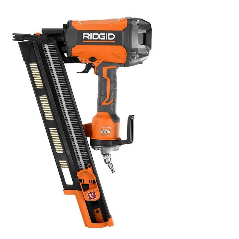 Clavadora neumática de cabezal redondo de 21 grados y 3-1/2 pulgadas RIDGID - R350RHF