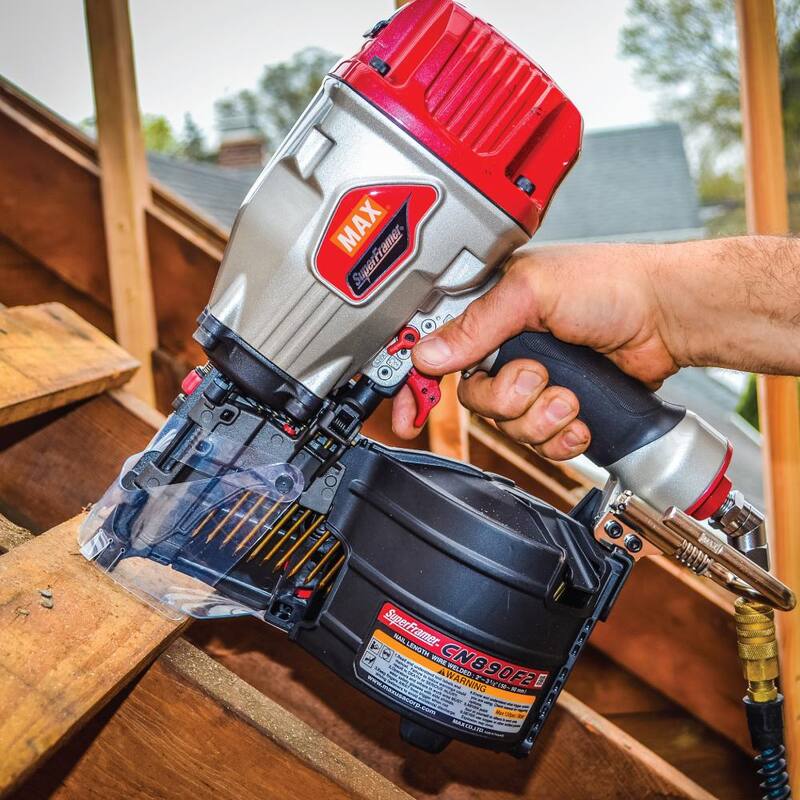 MAX SuperFramer 15 degree Coil Framing Nailer - CN890F2

Clavadora de armazones en bobina de 15 grados MAX SuperFramer - CN890F2