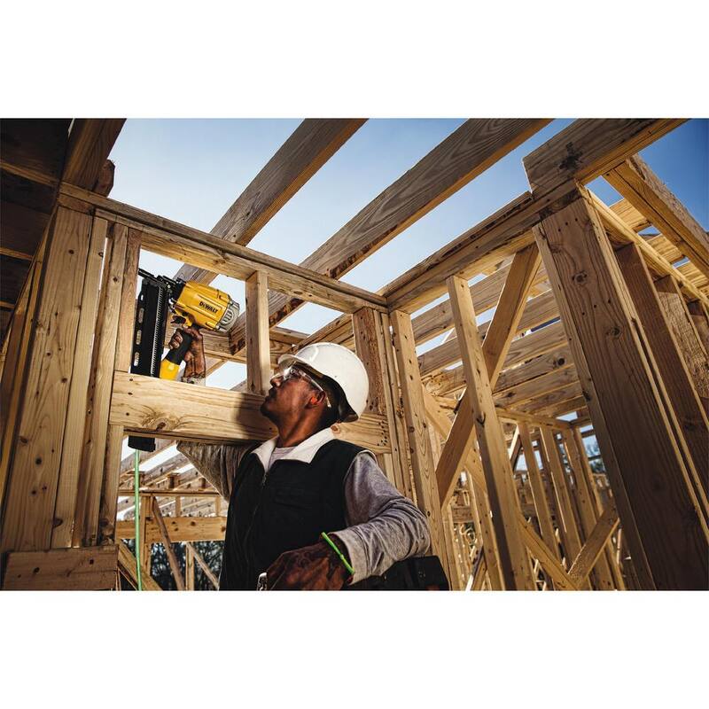 DEWALT Clavadora de armazón colada neumática de 21 grados y clavos de armazón metálicos de 3 pulgadas x 0.131 pulgadas (paquete de 2000) - DWF83PLW10D131